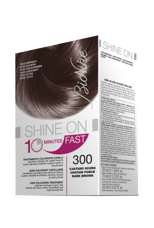 BIONIKE SHINE ON FAST TRATTAMENTO COLORANTE CAPELLI CASTANO SCURO 300 FLACONE 60 ML + TUBO 60 ML - Doctor Vinz