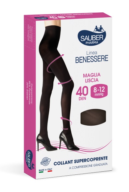 COLLANT SUPERCOPRENTE SAUBER 8-12MMHG NERO 4 - Doctor Vinz