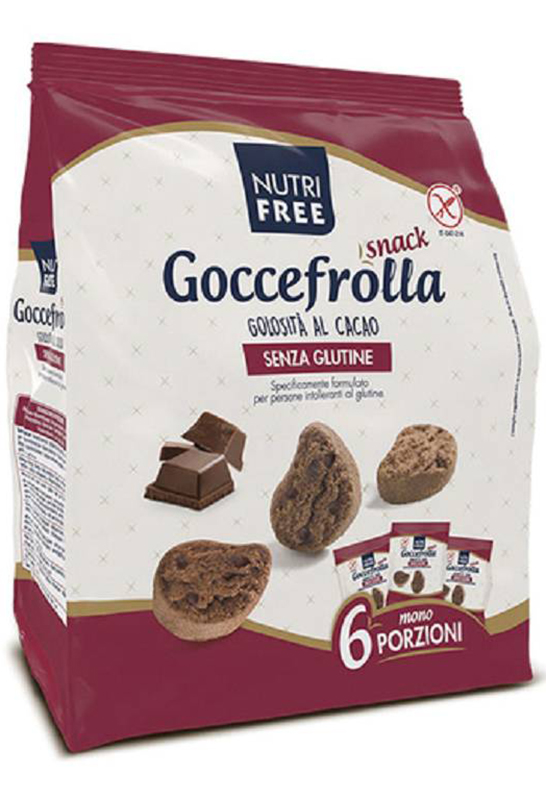 NUTRIFREE GOCCIOLOTTI CIOCCOLATO SNACK 40 G X 6 - Doctor Vinz