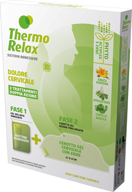 THERMORELAX PHYTO GEL DOLORE CERVICALE FASE 1 GEL SOLLIEVO IMMEDIATO E FASE 2 CEROTTO GEL CERVICALE CON ERBE 3 PEZZI - Doctor Vinz