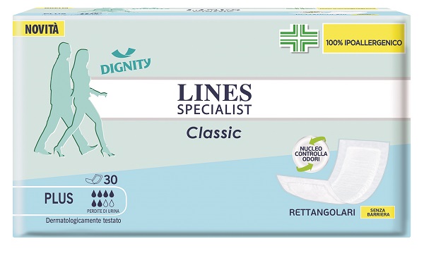 PANNOLONE LINES SPECIALIST CLASSIC RETTANGOLARE SENZA BARRIERA CONTROL 30 PEZZI - Doctor Vinz