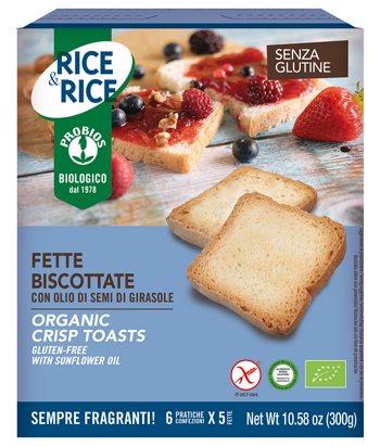 RICE&RICE FETTE BISCOTTATE CON OLIO DI SEMI DI GIRASOLE 300 G - Doctor Vinz