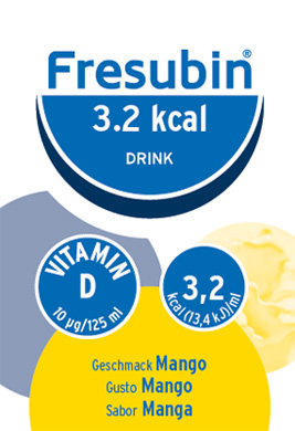 FRESUBIN 3,2 KCAL DRINK MANGO 4 X 125 ML - Doctor Vinz