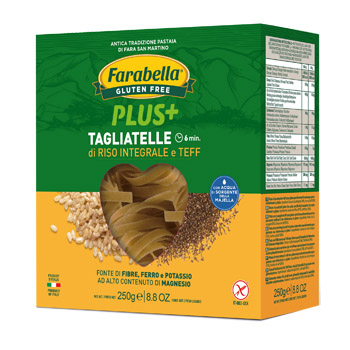 FARABELLA TAGLIATELLE RISO INTEGRALE E TEFF 250 G - Doctor Vinz