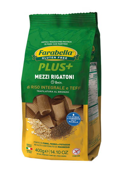 FARABELLA MEZZI RIGATONI RISO INTEGRALE TEFF 400 G - Doctor Vinz