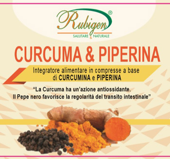 CURCUMA & PIPERINA RUBIGEN 120 COMPRESSE DA 500 MG - Doctor Vinz