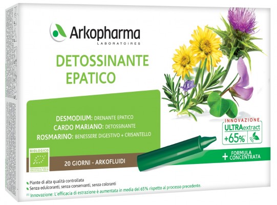 ARKOFLUIDI DETOSSINANTE EPATICO 20 FIALE - Doctor Vinz