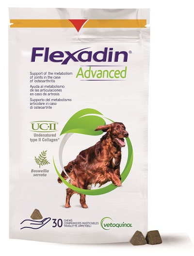 FLEXADIN ADVANCED 30 TAVOLETTE APPETIBILI MASTICABILI PER CANI - Doctor Vinz