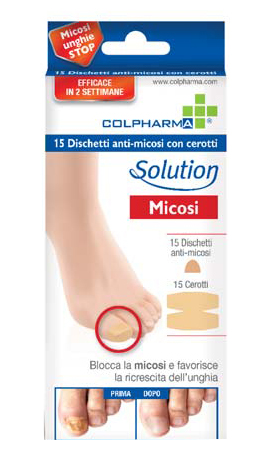 DISCHETTO ANTIMICOSI CON CEROTTO COLPHARMA 15 PEZZI - Doctor Vinz
