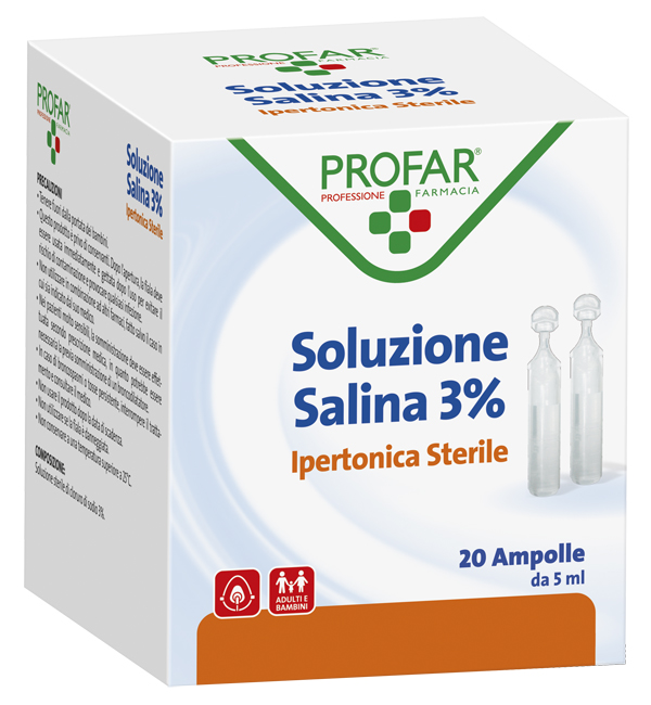 PROFAR SOLUZIONE IPERTONICA 3% 5 ML 20 PEZZI - Doctor Vinz
