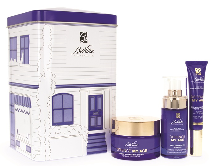 DEFENCE MY AGE COFANETTO REGALO SIERO RINNOVATORE INTENSIVE 30 ML + CREMA INNOVATRICE GIORNO 50 ML + SIERO RINNOVATORE OCCHI E LABBRA 15 ML - Doctor Vinz