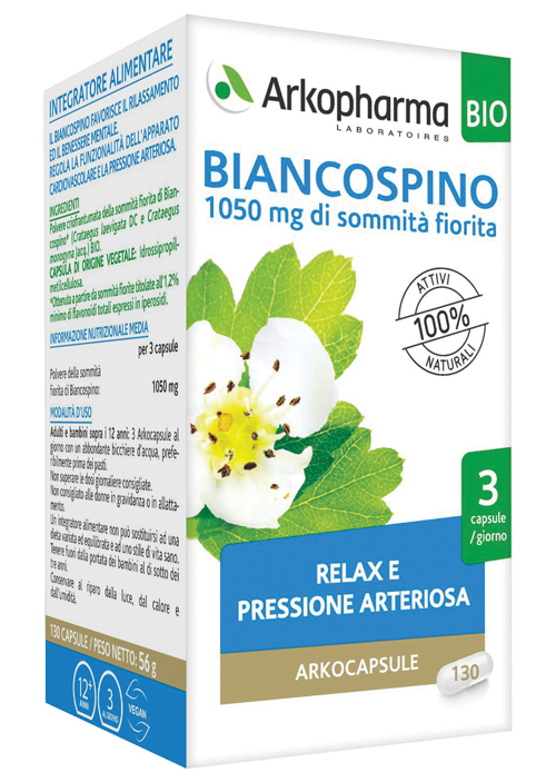 ARKO CAPSULE BIANCOSPINO BIO 130 CAPSULE - Doctor Vinz