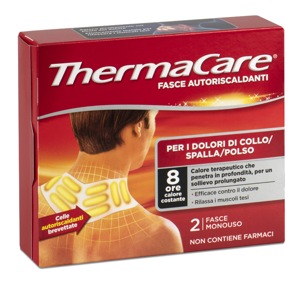 FASCE AUTORISCALDANTI A CALORE TERAPEUTICO THERMACARE COLLO/SPALLA/POLSO 2 PEZZI - Doctor Vinz