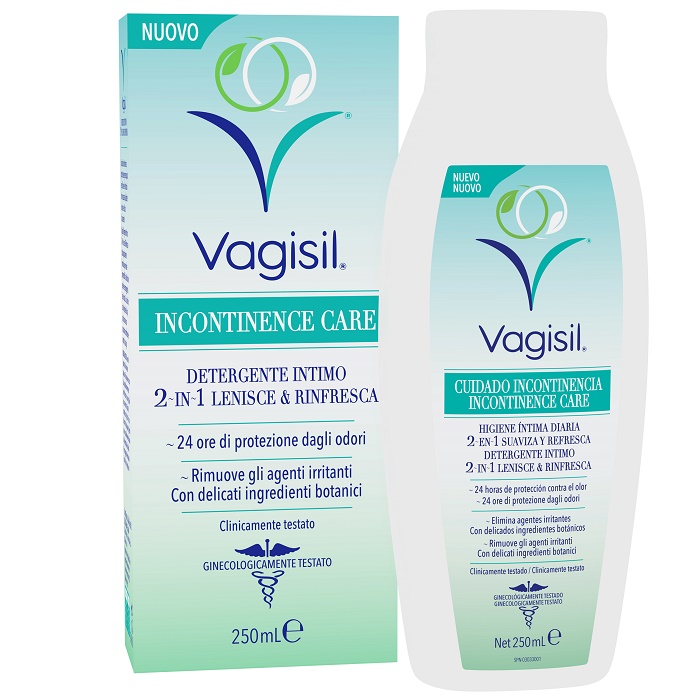 VAGISIL INCONTINENCE CARE DETERGENTE INTIMO 2IN1 LENISCE & RINFRESCA 250 ML - Doctor Vinz