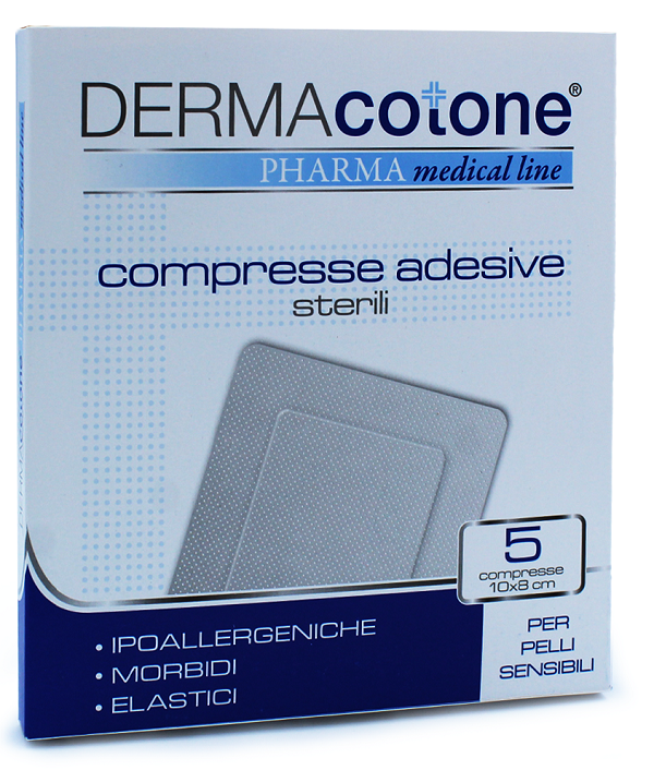 COMPRESSA ADESIVA DERMACOTONE 10X8CM 5 PEZZI - Doctor Vinz