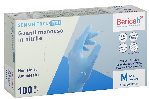 GUANTO MONOUSO SENSINITRYL PRO IN NITRILE MEDIUM 100 PEZZI - Doctor Vinz