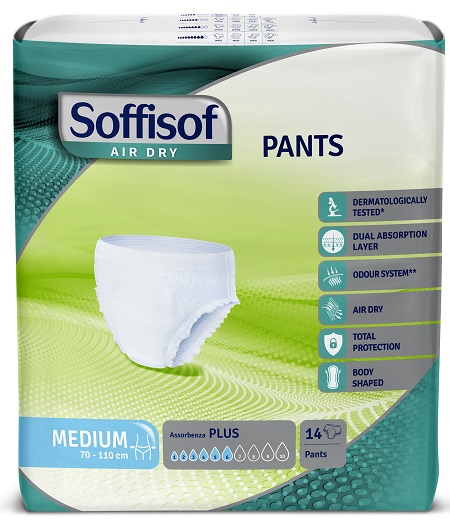 PANNOLONE SOFFISOF AIR DRY PANTS PLUS MEDIUM 14 PEZZI - Doctor Vinz