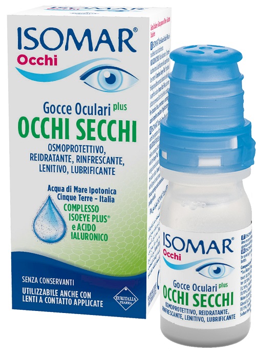 ISOMAR OCCHI SECCHI PLUS GOCCE OCULARI ACIDO IALURONICO 0,20% 10 ML - Doctor Vinz